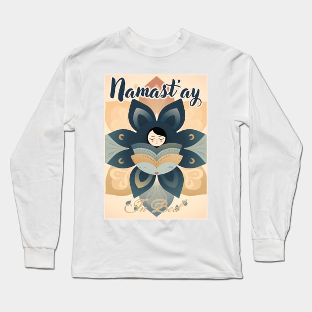 Namast'ay in bed - Mandala Long Sleeve T-Shirt by Czajnikolandia